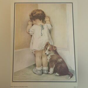 Vintage Bessie Pease Gutmann “In Disgrace” Wall Art Print
